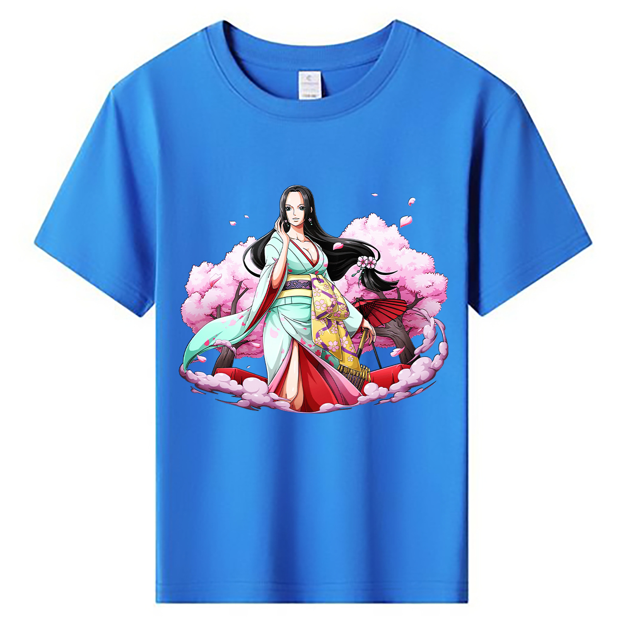 ワンピース ボア・ハンコック ONE PIECE Boa·Hancock 綿100％キッズTシャツ（フロントプリント）